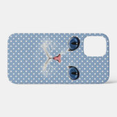 poka - dots met een kat Case-Mate iPhone case (Achterkant (horizontaal))
