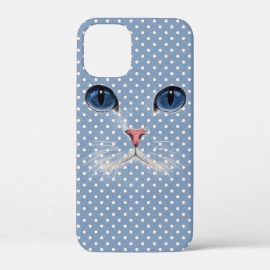 poka - dots met een kat Case-Mate iPhone case (Achterkant)