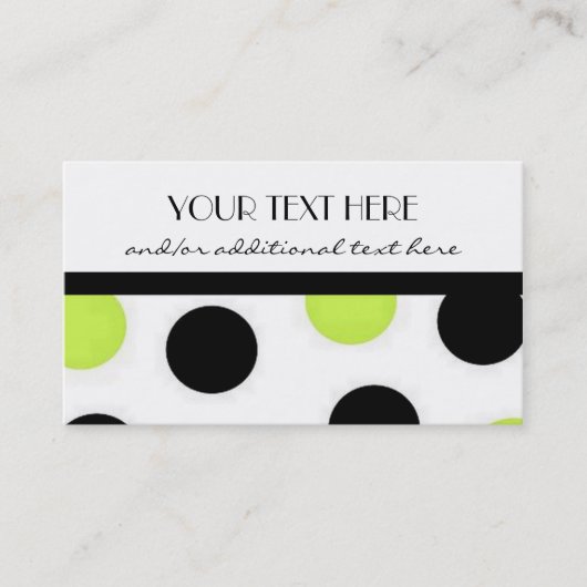  poka Dots Visitekaartje (Voorkant)