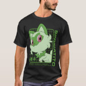 Pokã©Mon - Sprigatito Stats T-shirt (Voorkant)