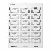 poka-punten etiket (Full Sheet)