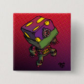 Poka Vierkante Button 5,1 Cm (Voorkant)