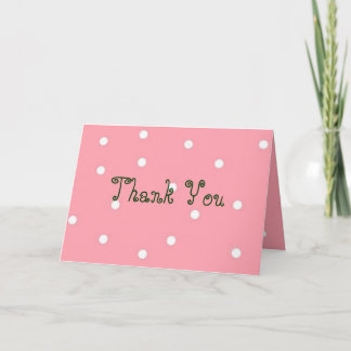 Pokadots, dank je bedankkaart