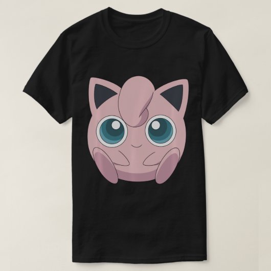 PokDoO ©mon Jigglypuff Cute Big Face Long Sleeve T T-shirt (Design voorkant)