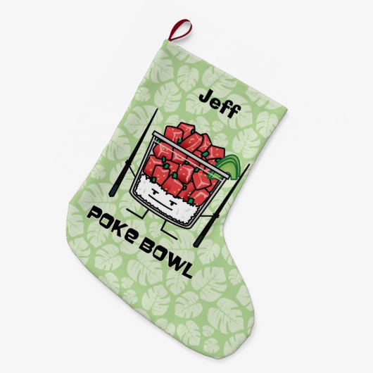 Poke bowl Hawaii ruw vissla, aku Grote Kerstsok (Voorkant (Hangend))