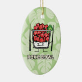 Poke bowl Hawaii ruw vissla, aku Keramisch Ornament (Rechts)