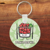 Poke bowl Hawaii ruw vissla, aku Sleutelhanger (Voorkant)