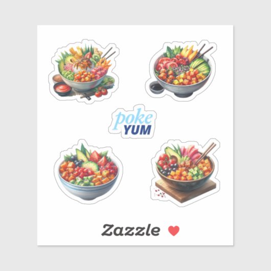 Poke Bowls Sticker (Vel)
