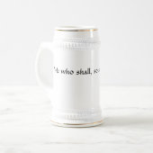 Poke en Snot "Wie zal dat doen, wie ook." Bierpul (Voorkant links)