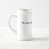 Poke en Snot "Wie zal dat doen, wie ook." Bierpul (Links)