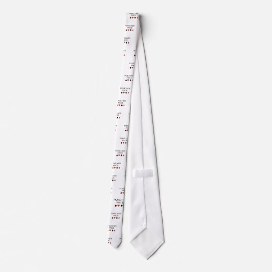 poke haar gezicht T-shirt Stropdas (Achterkant)