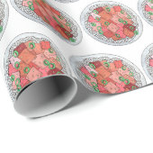 Poké Hawaiian Food Raw Fish Ahi Tuna Poke Bowl Cadeaupapier (Rol Hoek)