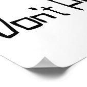 Poke het BEER niet Poster (Hoek)