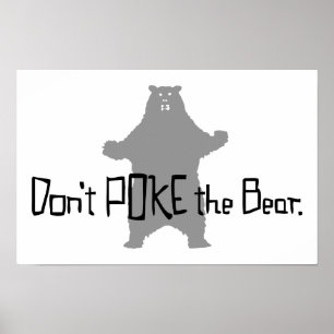 Poke het BEER niet Poster