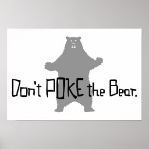 Poke het BEER niet Poster