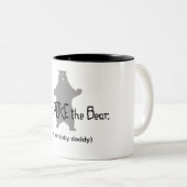 Poke het BEER niet Tweekleurige Koffiemok (Voorkant rechts)