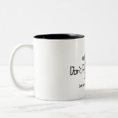 Poke het BEER niet Tweekleurige Koffiemok (Links)