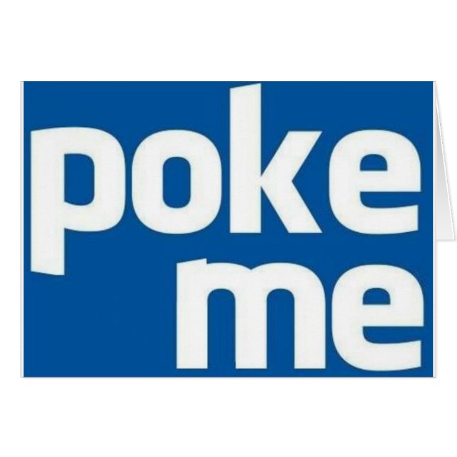 Poke me (Voorkant Horizontaal)