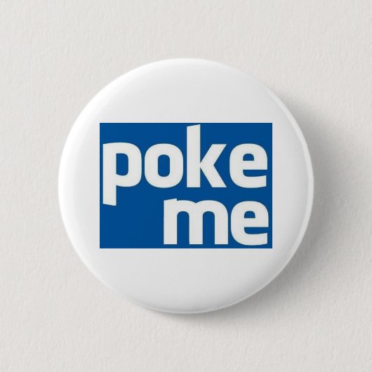 Poke me ronde button 5,7 cm (Voorkant)