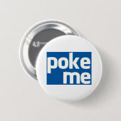 Poke me ronde button 5,7 cm (Voorkant /achterkant)
