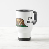 Poke niet de Beer California Travel Mug Reisbeker (Voorkant rechts)