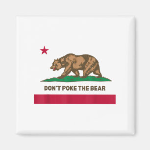 Poke niet het Beer California Republic Design _1 Magneet