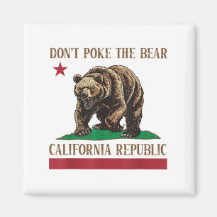 Poke niet het Beer California Republic Shirt voor Magneet