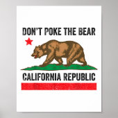 Poke niet het Beer van Californië Poster (Voorkant)