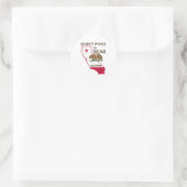 Poke niet het Beer van Californië Ronde Sticker (Tas)