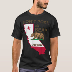 Poke niet het Beer van Californië T-shirt