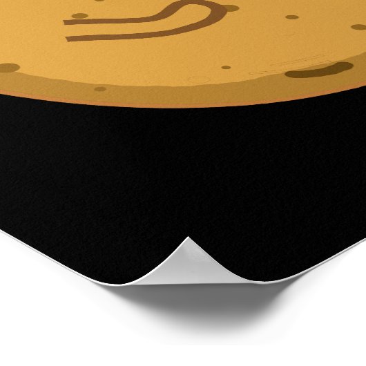 Poke-tato Funny Potato Pun Dark BG Poster (Hoek)