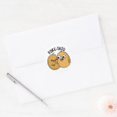Poke-tato Funny Potato Pun Ronde Sticker (Envelop)