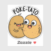 Poke-tato Funny Potato Pun Sticker (Vel)