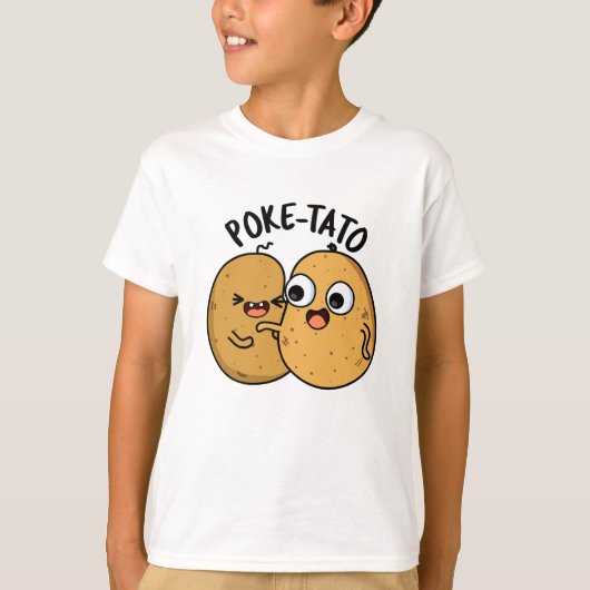 Poke-tato Funny Potato Pun T-shirt (Voorkant)
