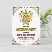 Pokémon Birthday Invitations Kaart (Staand voorkant)