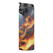 Pokémon Charmander geschilderd in een vulkaan Thermosbeker (Geroteerd rechts)