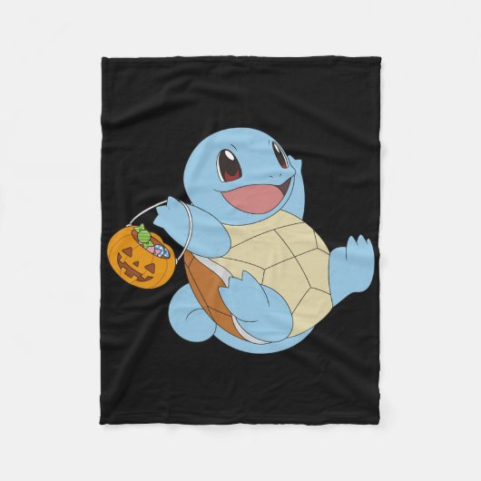 Pokémon Halloween Squirtle Met Zijn Trick or treat Fleece Deken (Voorkant)