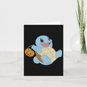 Pokémon Halloween Squirtle Met Zijn Trick or treat Kaart