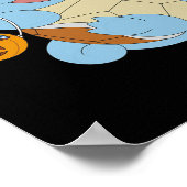 Pokémon Halloween Squirtle Met Zijn Trick or treat Poster (Hoek)