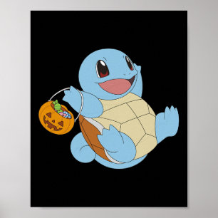 Pokémon Halloween Squirtle Met Zijn Trick or treat Poster