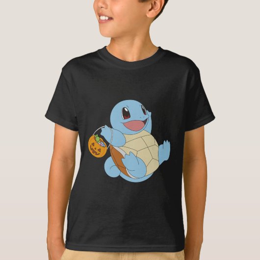 Pokémon Halloween Squirtle Met Zijn Trick or treat T-shirt (Voorkant)