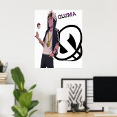Pokémon Sun Moon Guzma Poster (Thuiskantoor)