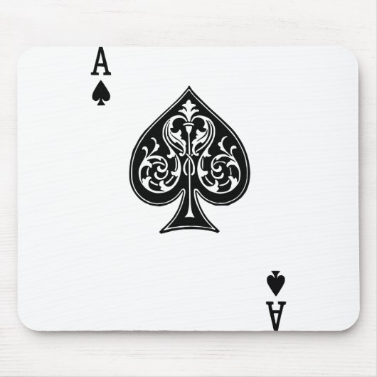 Poker Ace Kaart Muismat (Voorkant)