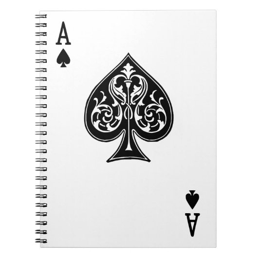 Poker Ace Kaart Notitieboek (Voorkant)