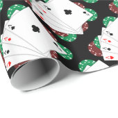 Poker Ace-speelkaarten Cadeaupapier (Rol Hoek)