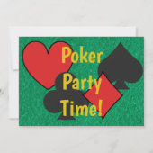 Poker Aces Birthday Party Invitation Kaart (Achterkant)