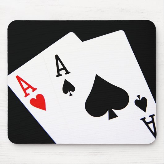 Poker Aces Mousepad Muismat (Voorkant)