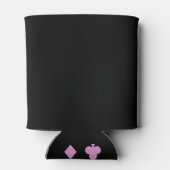 Poker Aces Roze & Zwart Bachelorette Party Blikjeskoeler (Achterkant)