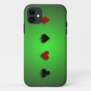 poker achtergrond casino cards clubs heten spade Case-Mate iPhone case