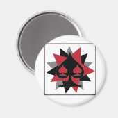 ** POKER ADDICT ** MAGNEET (Voorkant / Achterkant)